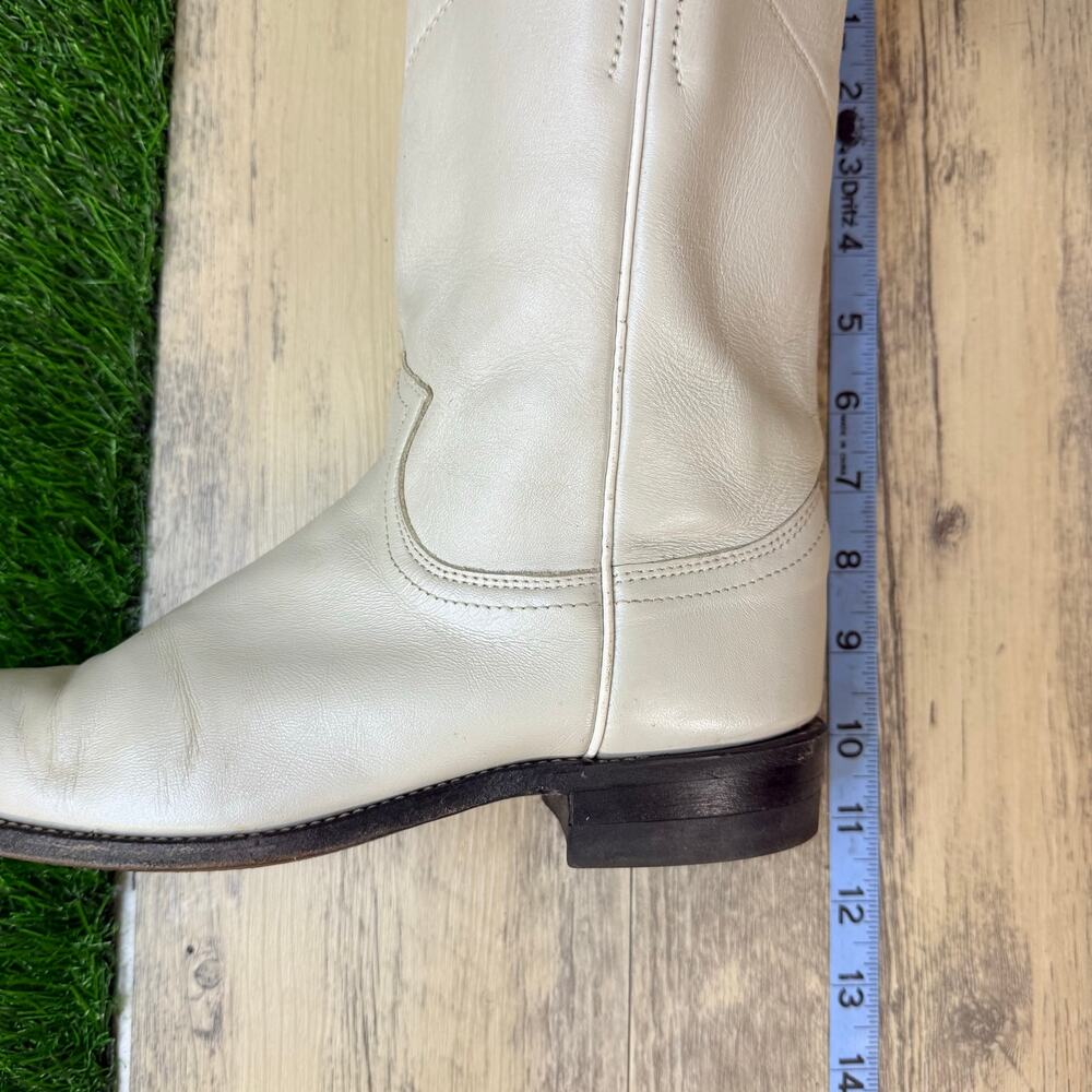 Justin Women - Size 6M - Vintage Ivory Roper Cowboy Boots L3713 - Picture 12 of 12